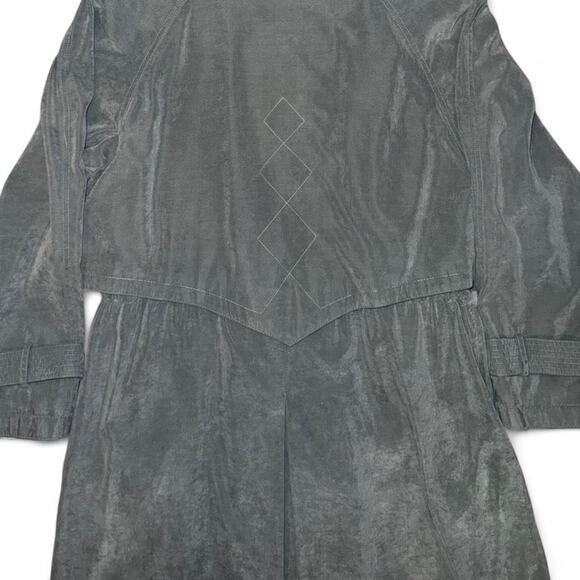 Insane rare vintage NWT preppy coquette suede trench coat - Picture 4 of 7